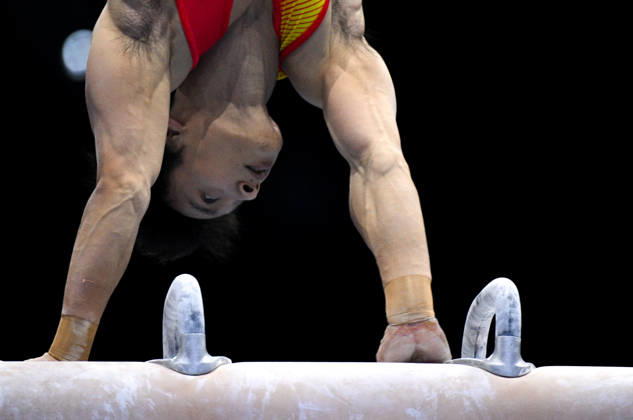 Netherlands Artistic Gymnastics World Championships Qualifiers 9267389 18.10.2026 China s Tian Hao competes on the pommel horse during the men s qualification of the 2026 World Artistic Gymnastics Championships in Rotterdam, the Netherlands. Alexey Filippov Sputnik Rotterdam Netherlands  Copyright: xAlexeyxFilippovx