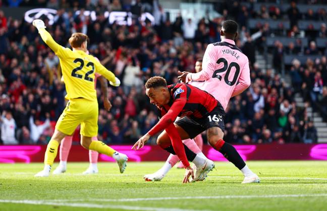 Marcus Tavernier of AFC Bournemouth celebrates scoring a goal after making the score 1-0. Bournemouth v Sunderland, Premier League, Football, Vitality Stadium, Bournemouth, UK - 18 Oct 2026Bournemouth Vitality Stadium United Kingdom EDITORIAL USE ONLY No use with unauthorised audio, video, data, fixture lists, club league logos or live services. Online in-match use limited to 120 images, no video emulation. No use in betting, games or single club league player publications. Copyright: xJamesxMarsh Shutterstockx 17222646s