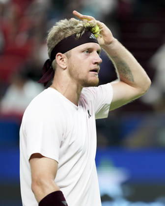 (261018) -- SHANGHAI, Oct. 18, 2026 -- Alejandro Davidovich Fokina of Spain reacts during the men s singles final match against Rafael Jodar of Spain at the 2026 ATP, Tennis Herren tour Shanghai Masters tennis tournament in Shanghai, China, Oct. 18, 2026. ) (SP)CHINA-SHANGHAI-TENNIS-SHANGHAI MASTERS-MEN S SINGLES (CN) WangxXiang