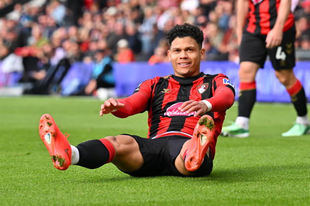 Bournemouth v Sunderland, Premier League Evanilson (9) of AFC Bournemouth during the Premier League match between Bournemouth and Sunderland at the Vitality Stadium, Bournemouth, UK on 18 October 2026. Bournemouth Vitality Stadium Dorset UK Editorial use only DataCo restrictions apply See www.football-dataco.com , Copyright: xGrahamxHuntx PSI-25032-0082
