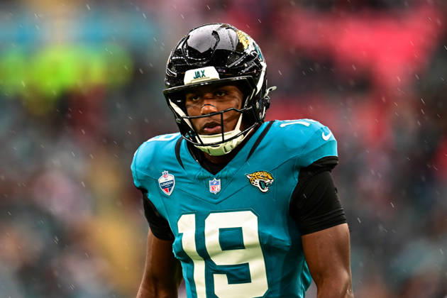 Jacksonville Jaguars v Houston Texans, International Series Josh Cameron (19) of Jacksonville Jaguars during the International Series match between Jacksonville Jaguars and Houston Texans at Wembley Stadium, London, UK on 18 October 2026. Editorial use only , Copyright: xDennisxGoodwinx PSI-25022-0071