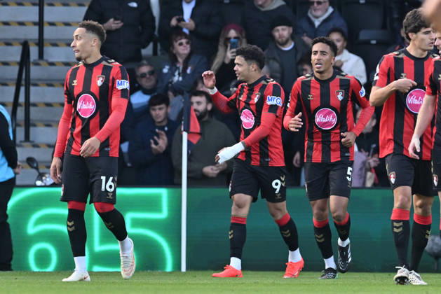 Bournemouth v Sunderland, Premier League Goal 2-0 - Evanilson (9) of AFC Bournemouth celebrates scoring the second goal during the Premier League match between Bournemouth and Sunderland at the Vitality Stadium, Bournemouth, UK on 18 October 2026. Bournemouth Vitality Stadium Dorset UK Editorial use only DataCo restrictions apply See www.football-dataco.com , Copyright: xGrahamxHuntx PSI-25032-0094