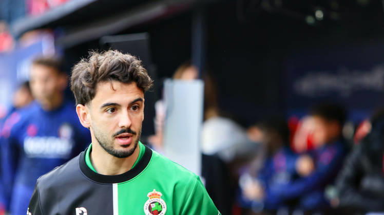 ESP: LaLiga EA Sports Atletico Osasuna v Racing Santander Andres Martin of Racing de Santander during LaLiga EA Sports match between Atletico Osasuna v Racing Santander played at El Sadar Stadium, Pamplona, on October 18 2026 in Spain Spain Soccer Copyright: xAgenciaxLOFx