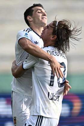 Mp Firenze 18 10 2026 - campionato di calcio serie A Fiorentina-Como foto Matteo Papini Image nella foto: gol Anastasios Douvikas 
