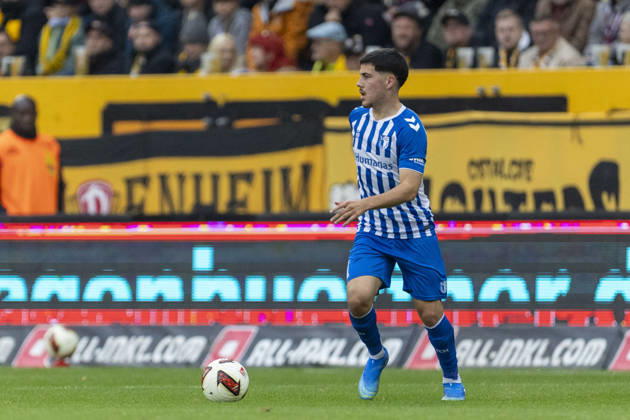 GER, Dresden, Fussball, 2. Bundesliga, 8. Spieltag, Dynamo Dresden vs. 1. FC Magdeburg im Bild v.l.: Felipe Chavez (FC Magdeburg 11), Aktion mit Ball 18.10.2026, Rudolf-Harbig Stadion Dresden DFL DFB REGULATIONS PROHIBIT ANY USE OF PHOTOGRAPHS AS IMAGE SEQUENCES AND OR QUASI-VIDEO, Copyright: HMBxMedia PaulxFritz