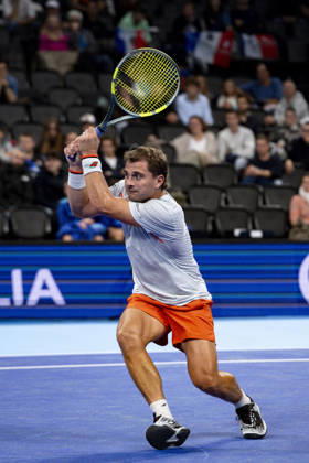 TENNIS : ATP, Tennis Herren 250 - Grand Tennis AURA - Decines (France) 18 10 2026 Valentin ROYER (FRA) vs Clement TABUR (FRA) during the qualifying tournament of the Auvergne Rhône-Alpes Grand Prix at the LDLC Arena in Décines on October 18, 2026. Photo Sandrine Thesillat PsNewZ  Copyright: xSandrinexTHESILLATx