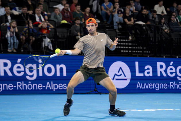 TENNIS : ATP, Tennis Herren 250 - Grand Tennis AURA - Decines (France) 18 10 2026 Valentin ROYER (FRA) vs Clement TABUR (FRA) during the qualifying tournament of the Auvergne Rhône-Alpes Grand Prix at the LDLC Arena in Décines on October 18, 2026. Photo Sandrine Thesillat PsNewZ  Copyright: xSandrinexTHESILLATx