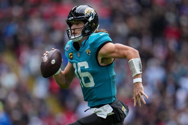 Jacksonville Jaguars, Trevor Lawrence, Quarterback, 16 Houston Texans v Jacksonville Jaguars, NFL, American Football Herren, USA American Football, Wembley Stadium, London, UK - 18 Oct 2026London Wembley Stadium United Kingdom  Copyright: xJoexToth Shutterstockx 17222433at