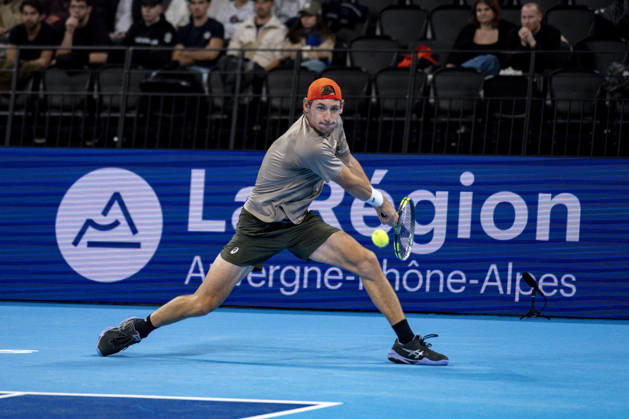 TENNIS : ATP, Tennis Herren 250 - Grand Tennis AURA - Decines (France) 18 10 2026 Valentin ROYER (FRA) vs Clement TABUR (FRA) during the qualifying tournament of the Auvergne Rhône-Alpes Grand Prix at the LDLC Arena in Décines on October 18, 2026. Photo Sandrine Thesillat PsNewZ  Copyright: xSandrinexTHESILLATx