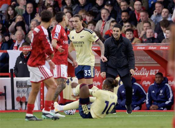RECORD DATE NOT STATED Football - FA Premier League - Nottingham Forest FC v Arsenal FC NOTTINGHAM, ENGLAND - Sunday, October 18, 2026: Arsenal s head coach Mikel Arteta during the FA Premier League match between Nottingham Forest FC and Arsenal FC at the City Ground. (Photo by David Rawcliffe Propaganda) NOTTINGHAM City Ground NOTTINGHAMSHIRE ENGLAND  Copyright: xDavidxRawcliffex 2026-10-18-Notts_Forest_Liverpool-033