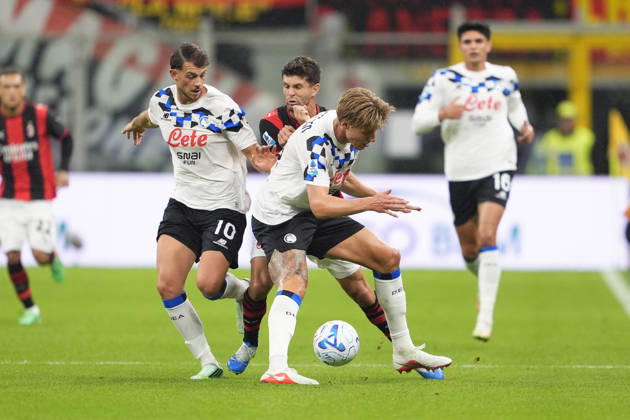 -m during the Serie A soccer match between AC Milan and Atalanta BC at the Giuseppe Meazza Stadium in Milan, Italy - October 18, 2026. - Soccer  Copyright: xFabioxFerrari LaPressex