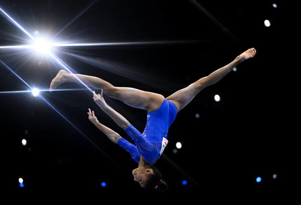 Netherlands Artistic Gymnastics World Championships Qualifiers 9267741 18.10.2026 Charleigh Bullock of the United States competes on the balance beam during the women s qualification at the 2026 World Artistic Gymnastics Championships in Rotterdam, the Netherlands. Alexey Filippov Sputnik Rotterdam Netherlands  Copyright: xAlexeyxFilippovx