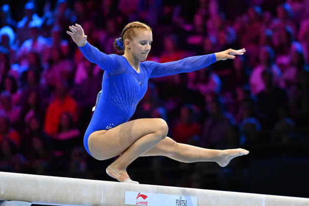 IPA89865439 - CAYLOR Dulcy (USA) on the balance beam during the 54th Artistic Gymnastics World Championships in Rotterdam, Netherlands, on October 18, 2026  Copyright: xFilippoxTomasi IPAxSportx xx IPA89865439 IPA89865439
