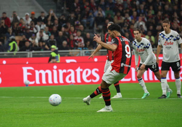 October 18, 2026, Milano: AC Milan forward Goncalo Ramos scores goal during the Italian Serie A soccer match AC Milan vs Atalanta at Giuseppe Meazza Stadium in Milan, Italy,18 October 2026. ANSA ROBERTO BREGANI. Soccer: Serie A; AC Milan-Atalanta  - ZUMAa110 20261018_zaf_a110_037 Copyright: xRobertoxBreganix