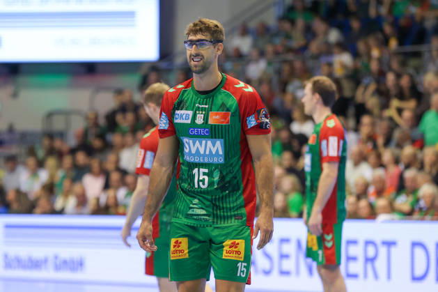 18.10.2026, xgox, Handball - Opel HBL SC Magdeburg - TVB Stuttgart emspor, v.l. Antonio Serradilla (Magdeburg, 15) Magdeburg