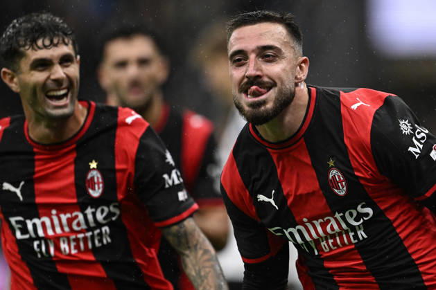 Db Milano 18 10 2026 - campionato di calcio serie A Milan-Atalanta foto Daniele Buffa Image nella foto: esultanza gol Mario Gila 