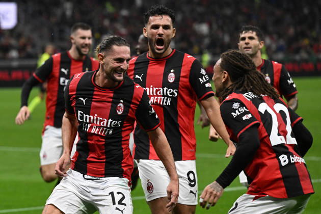Db Milano 18 10 2026 - campionato di calcio serie A Milan-Atalanta foto Daniele Buffa Image nella foto: esultanza gol Adrien Rabiot 