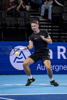 TENNIS : ATP, Tennis Herren 250 - Grand Tennis AURA - Decines (France) 18 10 2026 Ugo BLANCHET (FRA) vs Nicolai BUDKOV KJAER (NOR) during the qualifying tournament of the Auvergne Rhône-Alpes Grand Prix at the LDLC Arena in Décines on October 18, 2026. Photo Sandrine Thesillat PsNewZ Copyright: xSandrinexTHESILLATx