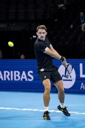 TENNIS : ATP, Tennis Herren 250 - Grand Tennis AURA - Decines (France) 18 10 2026 Ugo BLANCHET (FRA) vs Nicolai BUDKOV KJAER (NOR) during the qualifying tournament of the Auvergne Rhône-Alpes Grand Prix at the LDLC Arena in Décines on October 18, 2026. Photo Sandrine Thesillat PsNewZ Copyright: xSandrinexTHESILLATx