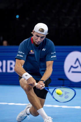 TENNIS : ATP, Tennis Herren 250 - Grand Tennis AURA - Decines (France) 18 10 2026 Ugo BLANCHET (FRA) vs Nicolai BUDKOV KJAER (NOR) during the qualifying tournament of the Auvergne Rhône-Alpes Grand Prix at the LDLC Arena in Décines on October 18, 2026. Photo Sandrine Thesillat PsNewZ Copyright: xSandrinexTHESILLATx
