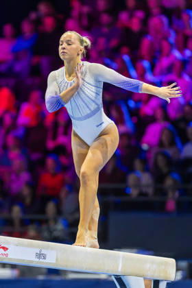 2026-10-18 Artistic Gymnastics World Championships 2026 - Day 2 ROTTERDAM, NETHERLANDS - OCTOBER 18: Kaia Tanskanen of Finland competes during Day 2 of the Artistic Gymnastics World Championships 2026 at Rotterdam Ahoy on October 18, 2026 in Rotterdam, Netherlands. Rotterdam Rotterdam Ahoy Netherlands Content not available for redistribution in The Netherlands directly or indirectly through any third parties. Copyright: xMarcelxvanxPlateringenx