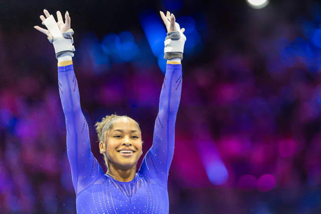 2026-10-18 Artistic Gymnastics World Championships 2026 - Day 2 ROTTERDAM, NETHERLANDS - OCTOBER 18: Skye Blakely of United States competes during Day 2 of the Artistic Gymnastics World Championships 2026 at Rotterdam Ahoy on October 18, 2026 in Rotterdam, Netherlands. Rotterdam Rotterdam Ahoy Netherlands Content not available for redistribution in The Netherlands directly or indirectly through any third parties. Copyright: xMarcelxvanxPlateringenx