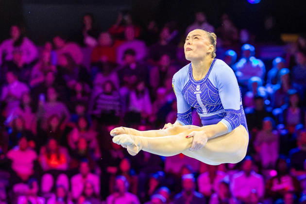 2026-10-18 Artistic Gymnastics World Championships 2026 - Day 2 ROTTERDAM, NETHERLANDS - OCTOBER 18: Emma Leonie Malewski of Germany competes during Day 2 of the Artistic Gymnastics World Championships 2026 at Rotterdam Ahoy on October 18, 2026 in Rotterdam, Netherlands. Rotterdam Rotterdam Ahoy Netherlands Content not available for redistribution in The Netherlands directly or indirectly through any third parties. Copyright: xMarcelxvanxPlateringenx
