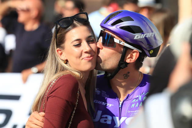 October 18, 2026, Citadel, Veneto, Italy: Andrea VENDRAME (ITA) and his girlfriend during the Veneto Classic - UCI Cycling race. Cittadella, Italy, 18 10 2026. Veneto Classic - UCI Cycling Race  - ZUMAa289 20261018_zia_a289_056 Copyright: xPierrexTeyssotx xAgfx