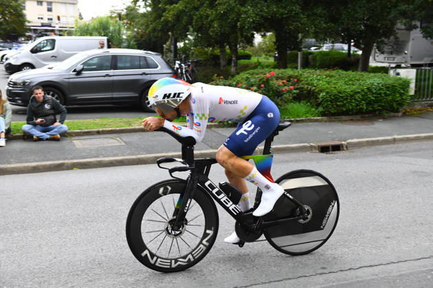 October 18, 2026, Les Herbiers, Pays De La Loire, France: French cyclist Thibault Guernalec, from the TotalEnergies team competes in the Chrono des Nations in Les Herbiers, France, on October 18, 2026. Chrono Des Nations  - ZUMAh284 20261018_znp_h284_018 Copyright: xRonanxHoussinx
