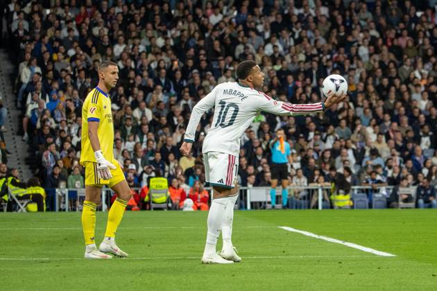 October 18, 2026, Madrid, Spain: Kylian Mbappo (Real Madrid) seen in action during the La Liga EA SPORTS 2026-2027 match between Real Madrid and Sevilla. Madrid Spain - ZUMAs197 20261018_aaa_s197_179 Copyright: xDavidxCanalesx