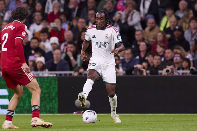 October 18, 2026, Madrid, Spain: Yan Diomande (Real Madrid CF) is seen in action during the LaLiga EA SPORTS 2026 2027 match between Real Madrid CF and Sevilla FC..Final score: Real Madrid CF 4-1 Sevilla FC. Madrid Spain - ZUMAs197 20261018_aaa_s197_235 Copyright: xFedericoxTitonex