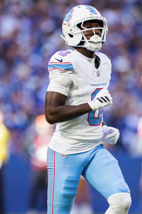 Oct 18, 2026; Indianapolis, IN, USA; Tennessee Titans wide receiver Calvin Ridley (0) during NFL, American Football Herren, USA game action against the Indianapolis Colts at Lucas Oil Stadium. Mandatory Credit: -Cal Media NFL 2026: Titans Vs Colts OCT 18 - ZUMAc04_ 20261018_zma_c04_299 Copyright: xJohnxMersitsx