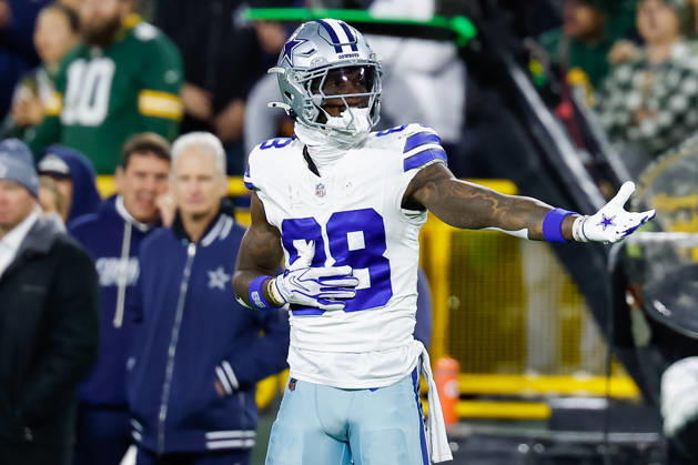 Oct 18, 2026; Green Bay, WI, USA; Dallas Cowboys wide receiver Ceedee Lamb (88) celebrates during the NFL, American Football Herren, USA game against the Green Bay Packers at Lambeau Field. Mandatory Credit: -Cal Media. NFL 2026: Cowboys Vs Packers OCT 18  - ZUMAc04_ 20261018_zma_c04_477 Copyright: xDarrenxLeex
