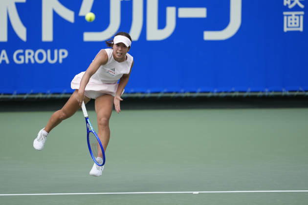 WTA, Tennis Damen Kinoshita Group Japan Open - Day 1 Mai Hontama of Japan competes in her round of 32 singles match against Viktorija Golubic of Switzerland at the 2026 Kinoshita Group Japan Open Women s tennis tournament at Utsubo Tennis Center in Osaka, Japan, on October 19, 2026. Osaka Japan  Copyright: xOwenxHammondx originalFilename:hammond-2026kino261019_np2MV.jpg