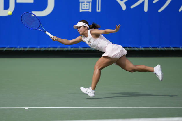 WTA, Tennis Damen Kinoshita Group Japan Open - Day 1 Mai Hontama of Japan competes in her round of 32 singles match against Viktorija Golubic of Switzerland at the 2026 Kinoshita Group Japan Open Women s tennis tournament at Utsubo Tennis Center in Osaka, Japan, on October 19, 2026. Osaka Japan  Copyright: xOwenxHammondx originalFilename:hammond-2026kino261019_nprNJ.jpg