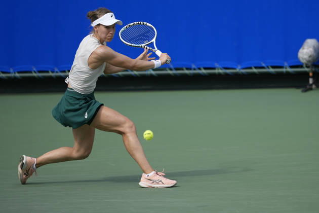 WTA, Tennis Damen Kinoshita Group Japan Open - Day 1 Viktorija Golubic of Switzerland plays during her round of 32 singles match against Mai Hontama of Japan at the 2026 Kinoshita Group Japan Open Women s tennis tournament at Utsubo Tennis Center in Osaka, Japan, on October 19, 2026. Osaka Japan  Copyright: xOwenxHammondx originalFilename:hammond-2026kino261019_np1yF.jpg