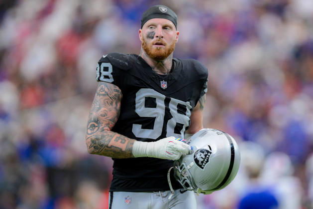 October 18, 2026, Las Vegas, Nevada, USA: Las Vegas Raiders defensive end MAXX CROSBY (98) Walk off the field during week 6 NFL, American Football Herren, USA game at the Allegiant stadium in Las Vegas. The Buffalo Bills Defeated The Las Vegas Raiders 33-30  - ZUMAo117 20261018_zsp_o117_043 Copyright: xMikaelxOnax