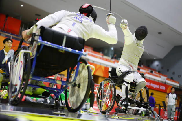 Shintaro Kano (JPN), OCTOBER 19, 2026 - Para Fencing : Men s Foil Category A Quarter Final during the Asian Para Games Aichi-Nagoya 2026 at Nagoya City Inae Sports Center in Aichi, Japan. Noxthirdxpartyxsales  aflo_357259565 NaokixMoritax