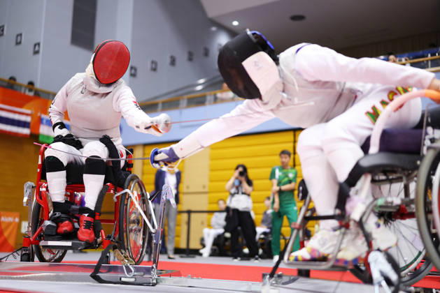 Miki Kimura (JPN), OCTOBER 19, 2026 - Para Fencing : Women s Foil Category A Round of pool during the Asian Para Games Aichi-Nagoya 2026 at Nagoya City Inae Sports Center in Aichi, Japan. Noxthirdxpartyxsales  aflo_357259612 NaokixMoritax
