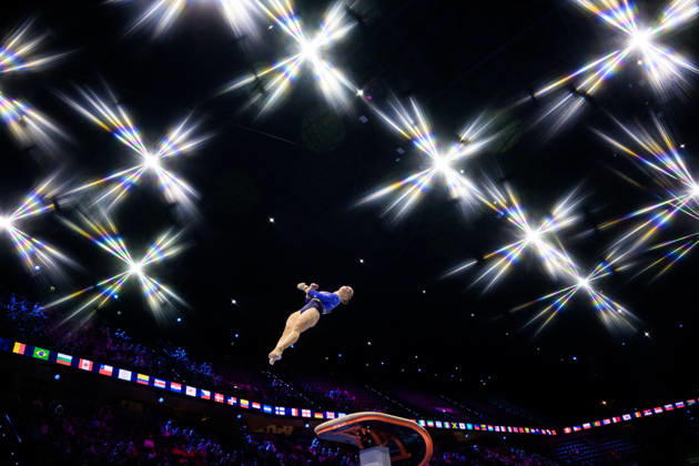 261019 Editors note: An on-camera star filter was used to create this picture. Emelie Westlund of Sweden competes in women s vault qualifications during day three of the 2026 Artistic Gymnastics World Championships on October 19, 2026 in Rotterdam. Photo: Joel Marklund BILDBYRÅN kod JM JM0860 bbeng artistisk gymnastik artistic gymnastics gymnastik-vm vm artistic gymnastics world championships dambbeng artistisk gymnastik artistic gymnastics gymnastik-vm vm artistic gymnastics world championships dam sverige sweden Copyright: JOELxMARKLUND BB261019JM002