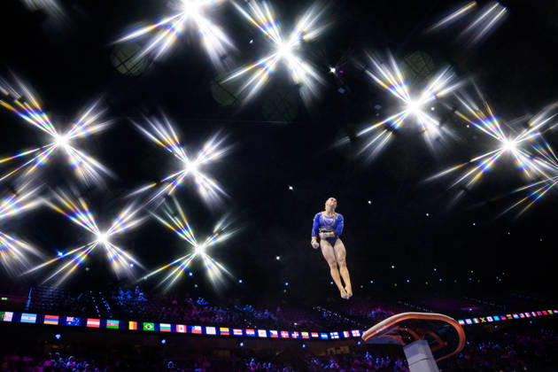 261019 Editors note: An on-camera star filter was used to create this picture. Nathalie Westlund of Sweden competes in women s vault qualifications during day three of the 2026 Artistic Gymnastics World Championships on October 19, 2026 in Rotterdam. Photo: Joel Marklund BILDBYRÅN kod JM JM0860 bbeng artistisk gymnastik artistic gymnastics gymnastik-vm vm artistic gymnastics world championships dambbeng artistisk gymnastik artistic gymnastics gymnastik-vm vm artistic gymnastics world championships dam sverige sweden Copyright: JOELxMARKLUND BB261019JM005