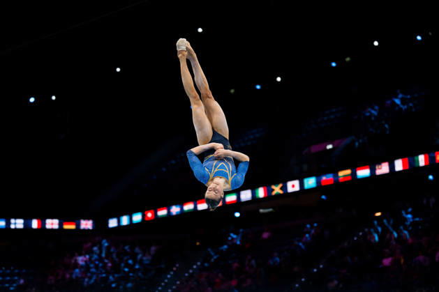 261019 Maya Stahl of Sweden competes in women s floor exercise qualifications during day three of the 2026 Artistic Gymnastics World Championships on October 19, 2026 in Rotterdam. Photo: Joel Marklund BILDBYRÅN kod JM JM0860 bbeng artistisk gymnastik artistic gymnastics gymnastik-vm vm artistic gymnastics world championships dambbeng artistisk gymnastik artistic gymnastics gymnastik-vm vm artistic gymnastics world championships dam sverige sweden Copyright: JOELxMARKLUND BB261019JM031