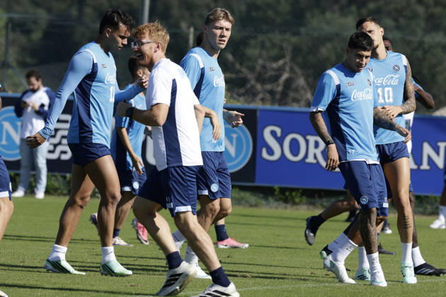 training session SSC Napoli UEFA Champions League group stage matchday 3 fixture between SSC Napoli and Bodo Glimt at the SSC Napoli training centre in Castelvoturno, Caserta, on 19, October, 2026. _BPH9433 Copyright: xAntonioxBalascox