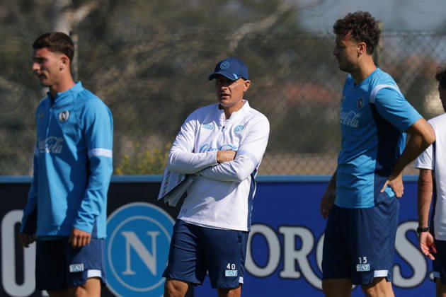 Napoli’s head coach Massimiliano Allegri During training at the SSC Napoli sports center, Champions League Napoli - Bodo Glimt Castel Volturno (CE) on October 19 , 2026  Copyright: xAlessandroxGarofalo LaPressex