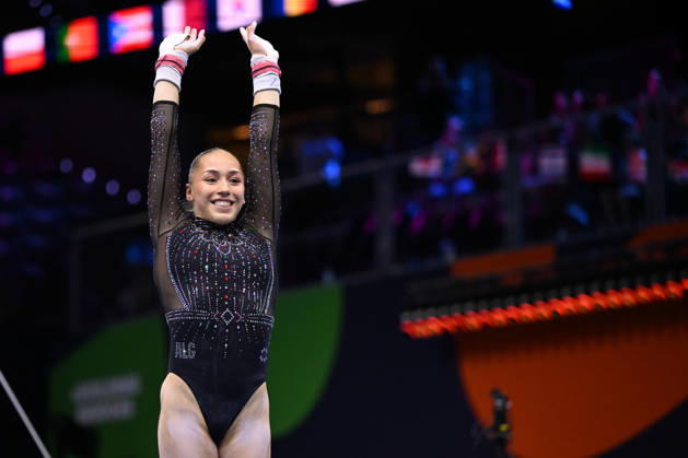 IPA89907088 - NEMOUR Kaylia (ALG) celebrating during the 54th Artistic Gymnastics World Championships in Rotterdam, Netherlands, on October 19, 2026  Copyright: xFilippoxTomasi IPAxSportx xx IPA89907088 IPA89907088