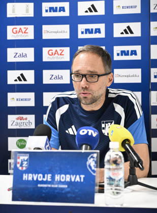 EHF Champions League: press conference, PK, Pressekonferenz of HC ZAgreb Head coach of HC Zagreb Hrvoje Horvat speaks on a press conference on October 19, 2026 in Zagreb, Croatia ahead of the EHF Champions League match between HC Zagreb and PSG. MarkoxLukunic PIXSELL