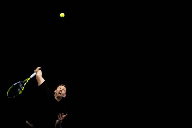 Michael Venus of New Zealand pictured in action during the European Open ATP, Tennis Herren tennis tournament in Brussels, on Monday 19 October. This year s edition of the tournament is taking place from 17 to 25 October JASPERxJACOBS  x190285530x