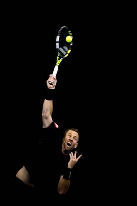 Michael Venus of New Zealand pictured in action during the European Open ATP, Tennis Herren tennis tournament in Brussels, on Monday 19 October. This year s edition of the tournament is taking place from 17 to 25 October JASPERxJACOBS  x190285532x