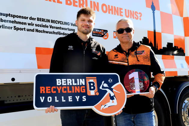 19.10.2026, DEU, GER , Deutschland, Volleyball, BR Volleys PK, Saison 2026 2027), Berlin, BR Volleys Geschäftsfuehrer Kaweh Niroomand, Headcoach Andrea Anastasi, Kapitän Ruben Schott nordphoto GmbH Engler Berlin Berlin Berlin Deutschland Copyright: xNordphotox xEnglerx