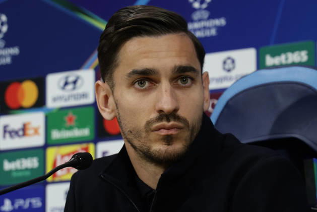 press conference, PK, Pressekonferenz SSC Napoli Napoli s Italian goalkeeper Alex Meret during the SSC Napoli press conference the day before the Champions League football match against Bodo Glimt at the Diego Armando Maradona stadium in Napoli on 19, October, 2026. ABP11720 Copyright: xAntonioxBalascox